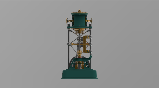 2缸蒸汽机 2 cylinder steam engine缩略图