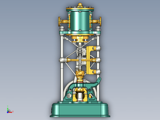 2缸蒸汽机 2 cylinder steam engine缩略图