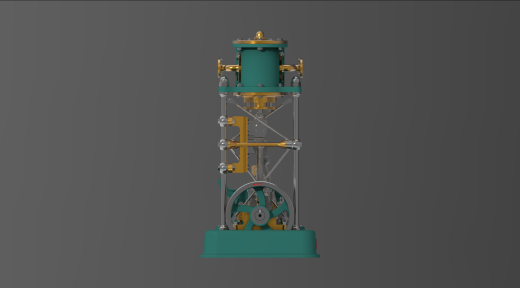 2缸蒸汽机 2 cylinder steam engine缩略图