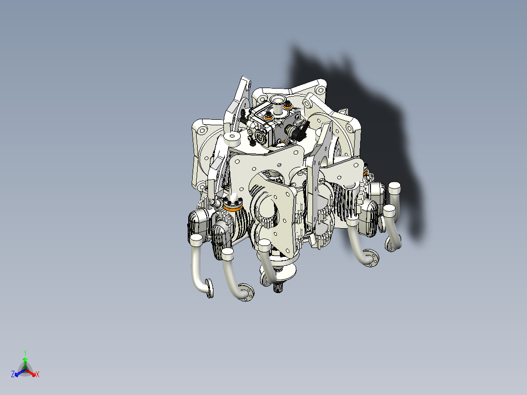 FG-90R3 星形3缸航模发动机