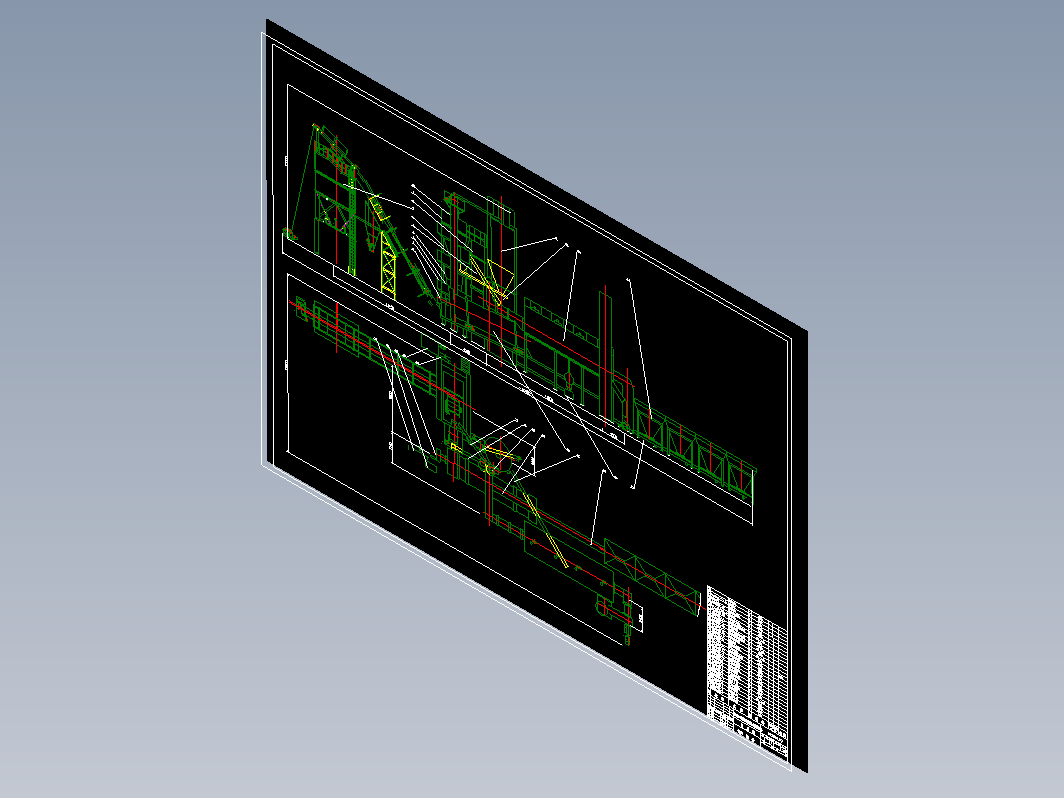 LB2000型沥青混凝土搅拌站装配图