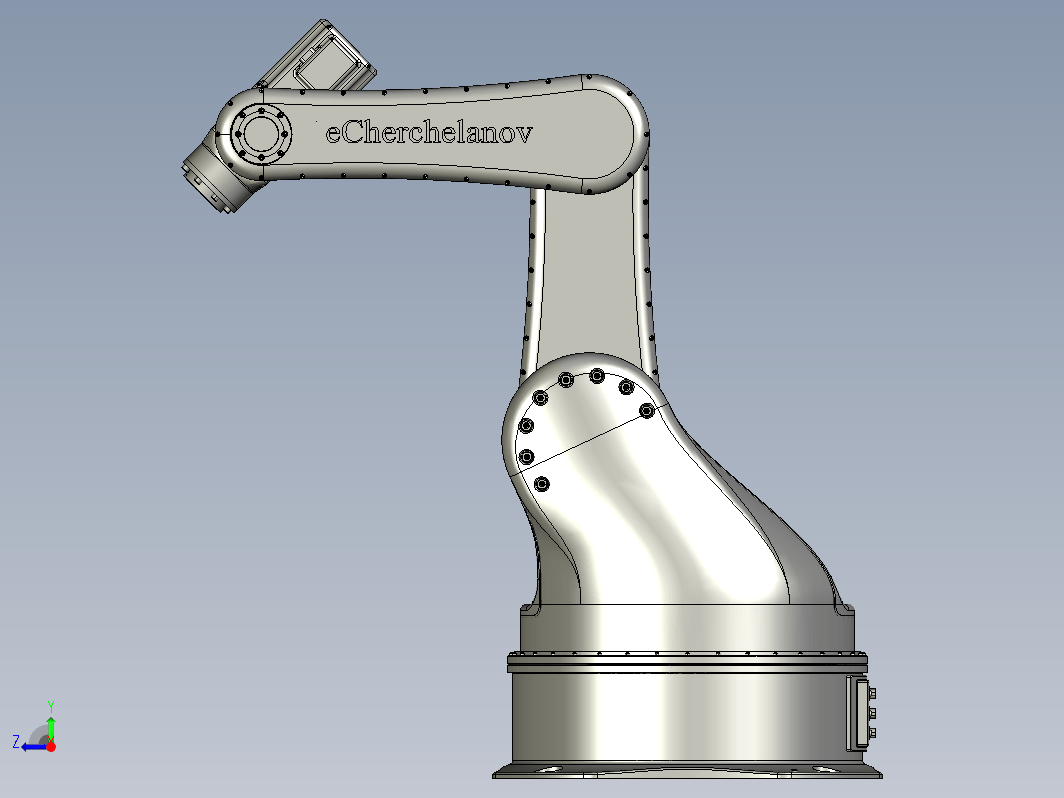 5轴工业机器人3D模型