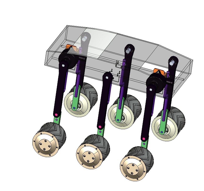 轮腿式移动越障机器人驱动装置的研究设计【说明书+CAD+三维PROE】