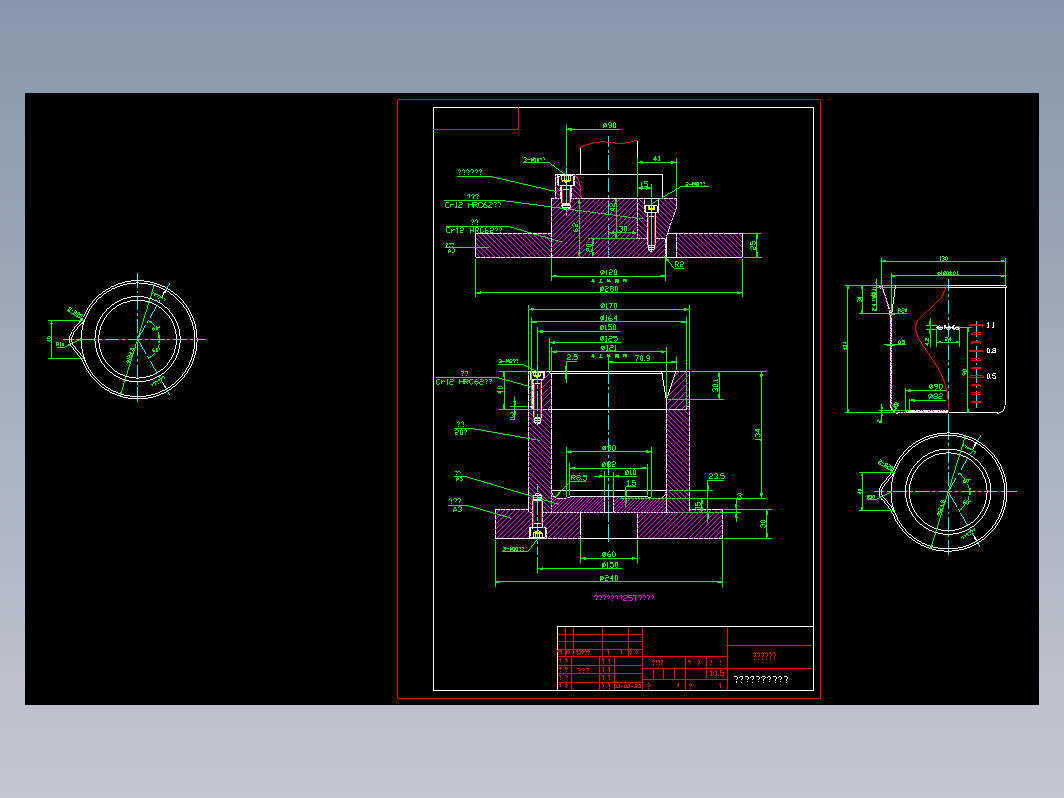 壶体挤口模模具