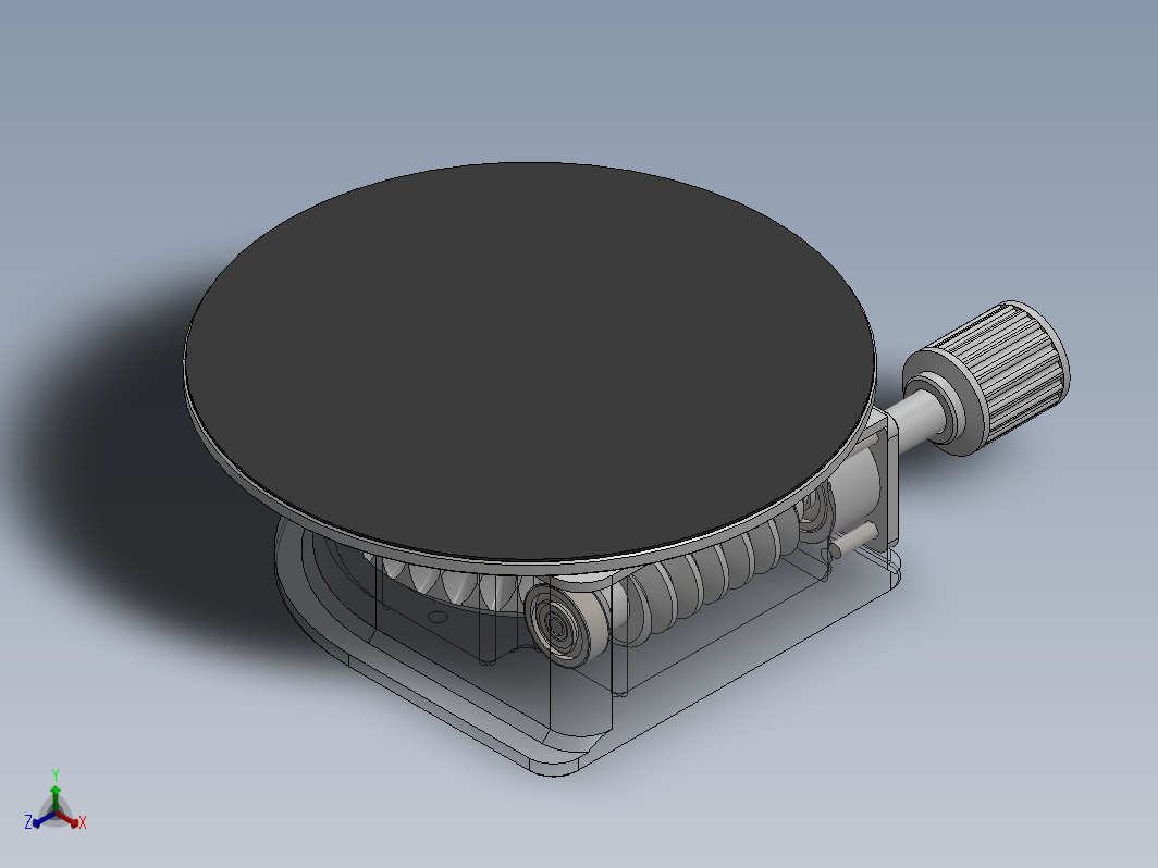 减速器3d打印转台蜗轮蜗杆