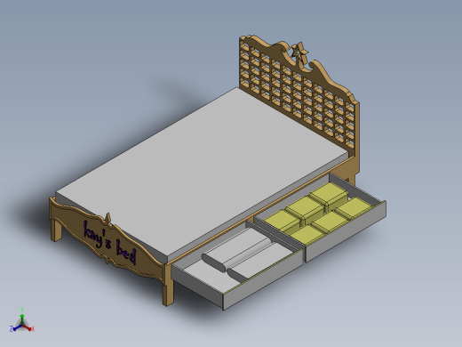 modern bed普通床缩略图