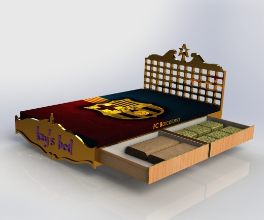 modern bed普通床缩略图