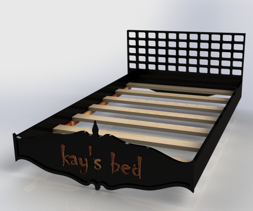 modern bed普通床缩略图