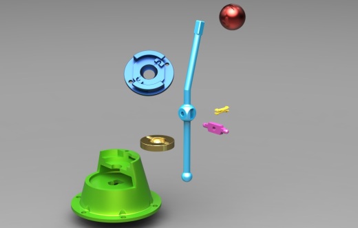 适合3D打印机的3档变速箱图纸缩略图