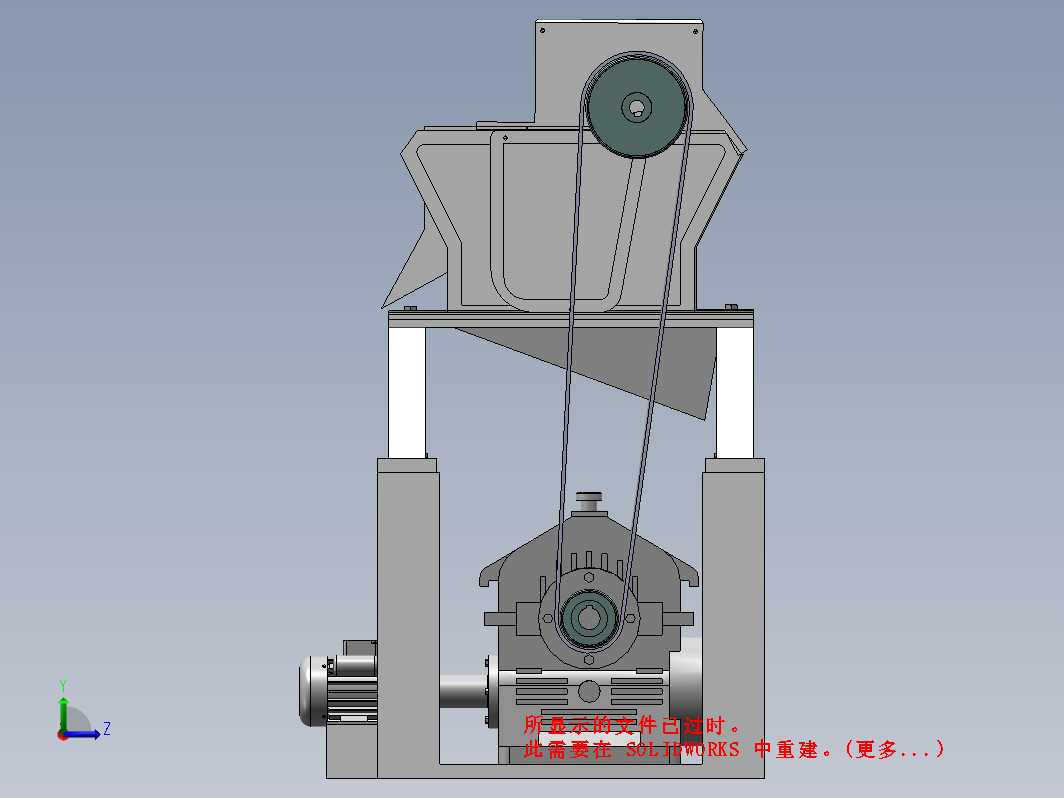 甘蔗榨汁机的设计三维SW+CAD+说明书