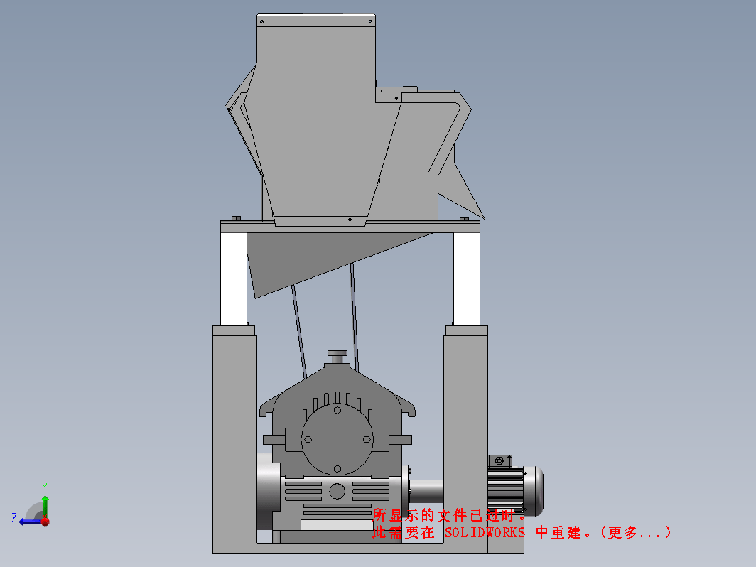 甘蔗榨汁机的设计三维SW+CAD+说明书