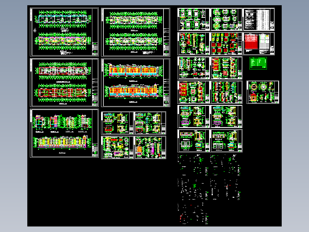 独立小型别墅建筑施工图