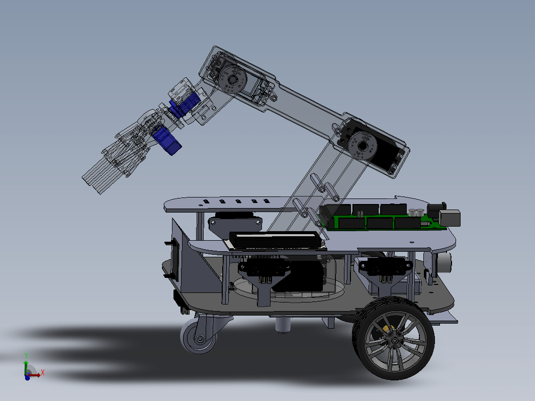 Mobile Robot跟踪机械手编程小车