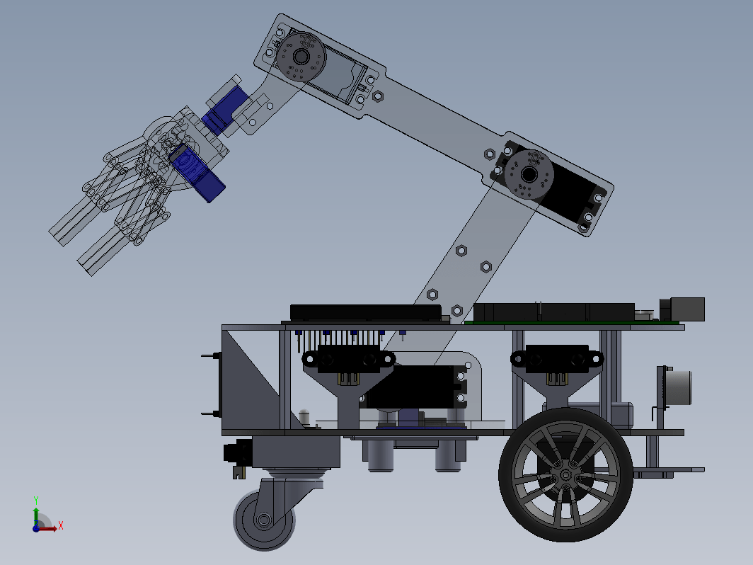 Mobile Robot跟踪机械手编程小车