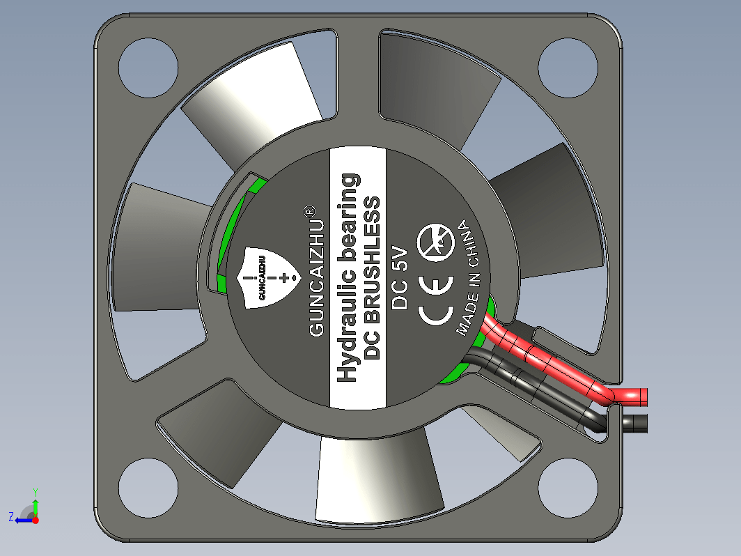 风扇 30x30x8 DC5V GUNCAIZHU