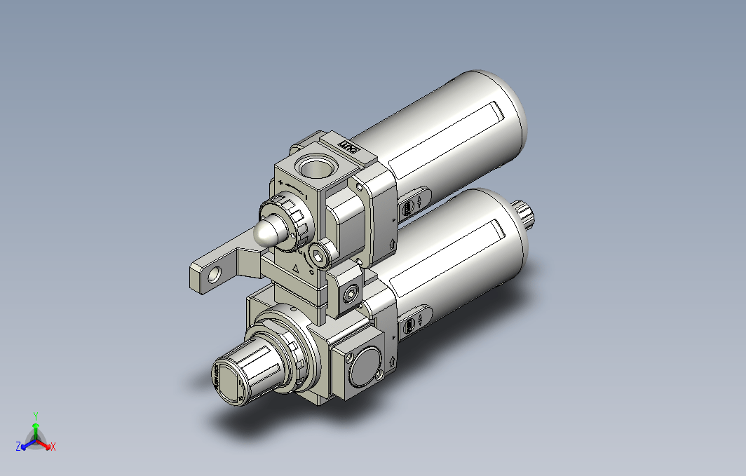 气源处理元件二点式组合3D-NFC-300-02系列