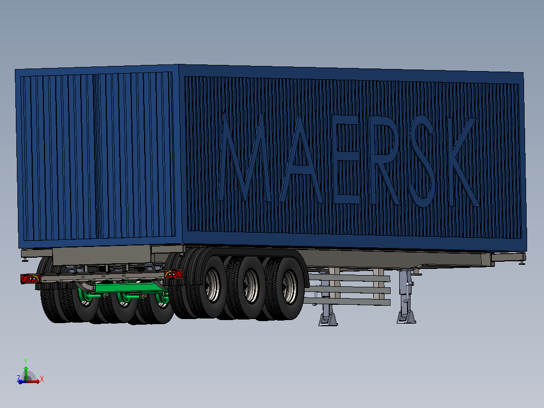 MAERSK马士基集装箱拖车