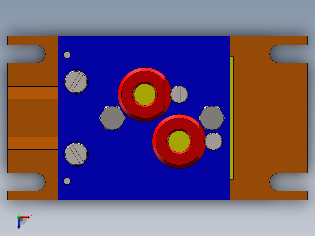 机械加工阀体钻孔夹具3D图纸