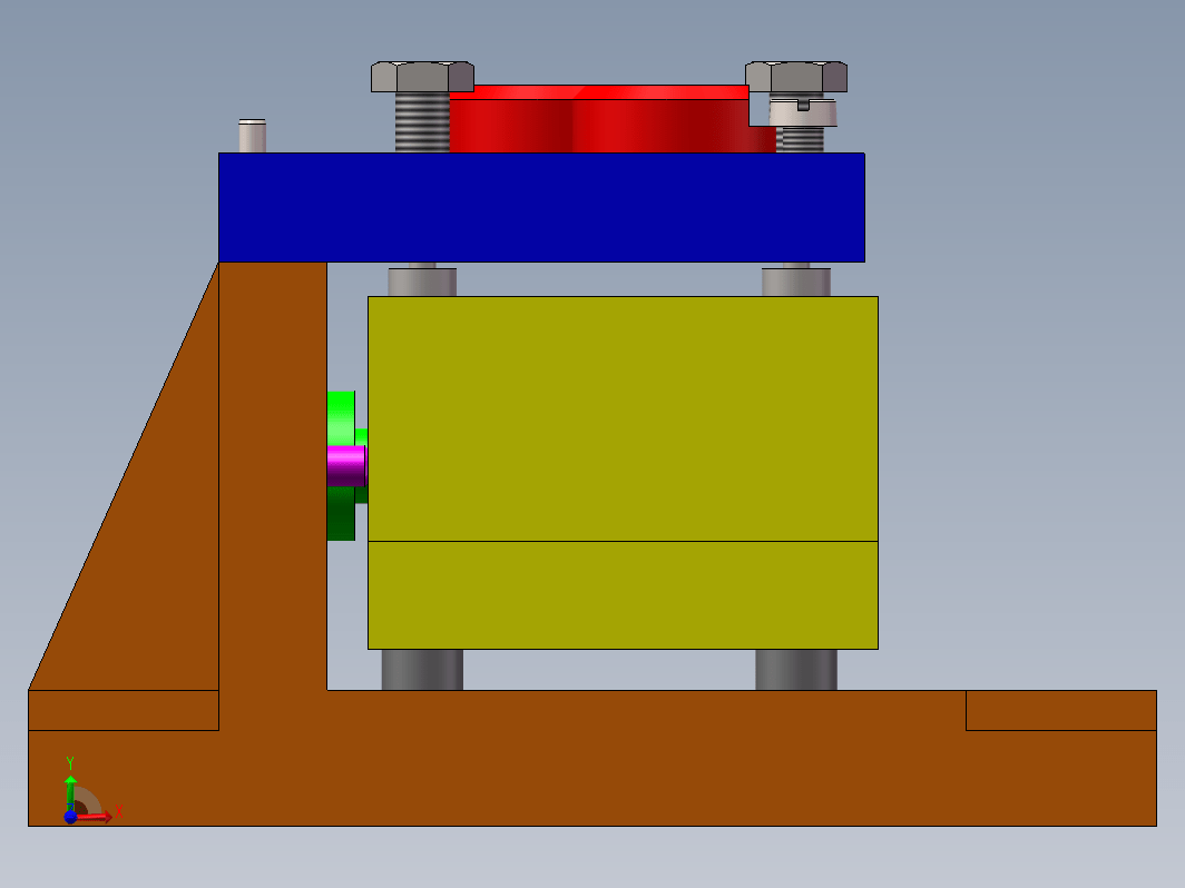 机械加工阀体钻孔夹具3D图纸