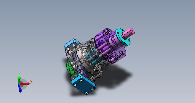 轴向变量柱塞泵Solidworks图纸