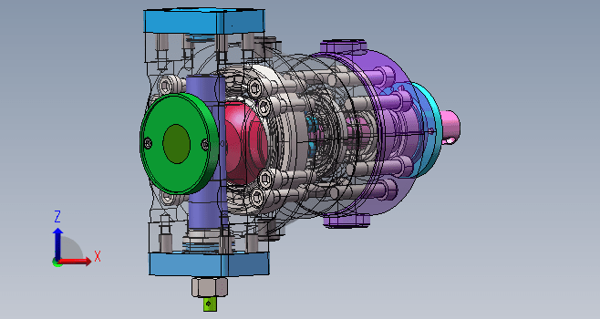 轴向变量柱塞泵Solidworks图纸