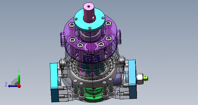 轴向变量柱塞泵Solidworks图纸