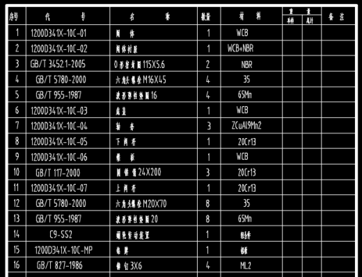 1200D341X-10C中线蝶阀图纸+CAD+说明书