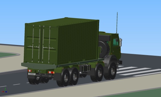 俄军kamaz 63501 8x8集装箱卡车缩略图