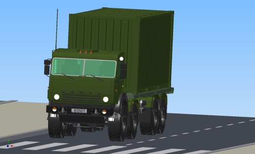 俄军kamaz 63501 8x8集装箱卡车缩略图