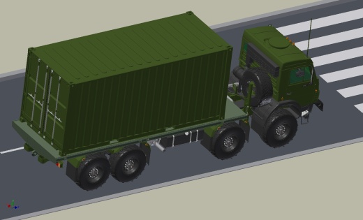 俄军kamaz 63501 8x8集装箱卡车缩略图