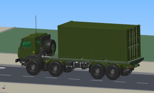 俄军kamaz 63501 8x8集装箱卡车缩略图