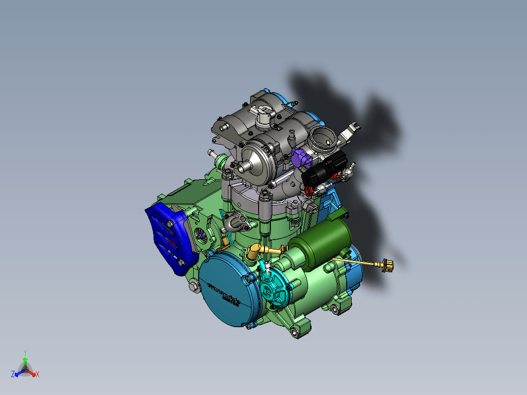 四冲程发动机432cc 引擎设计