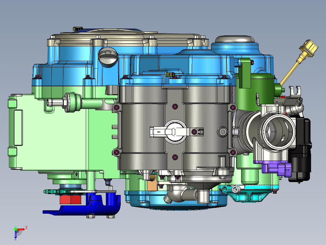 四冲程发动机432cc 引擎设计