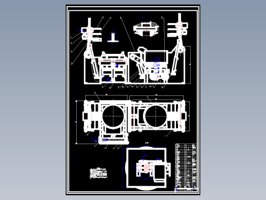 机械传动式双锅逆流混料机设计+CAD+说明书缩略图