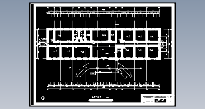 【5层】5443平米框架办公楼（计算书、建筑、结构图纸）+CAD+说明