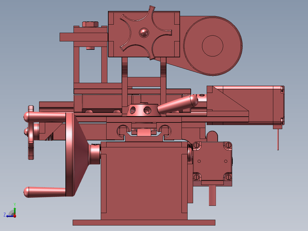 迷你小型车床3D模型