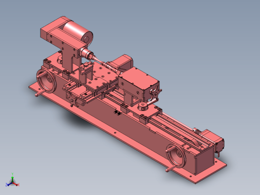 迷你小型车床3D模型缩略图