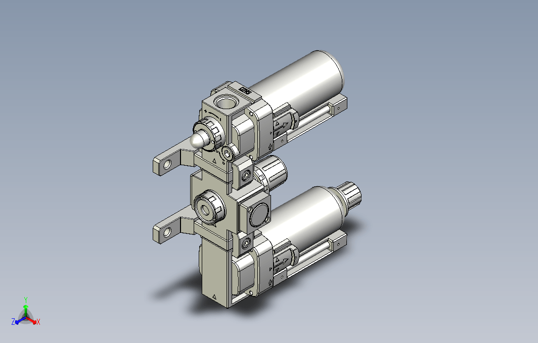 气源处理元件三点式组合3D-NC-300-02-MG系列