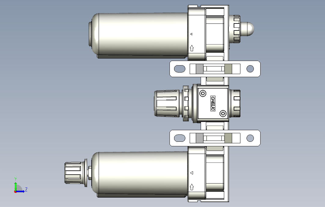 气源处理元件三点式组合3D-NC-300-02-MG系列