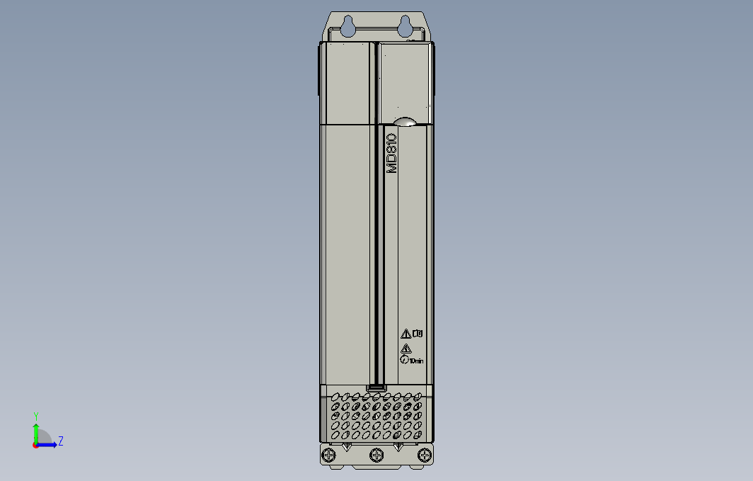 高性能多机传动驱动器STEP_B00(MD810-50M4T18.5G300+整机外形图)