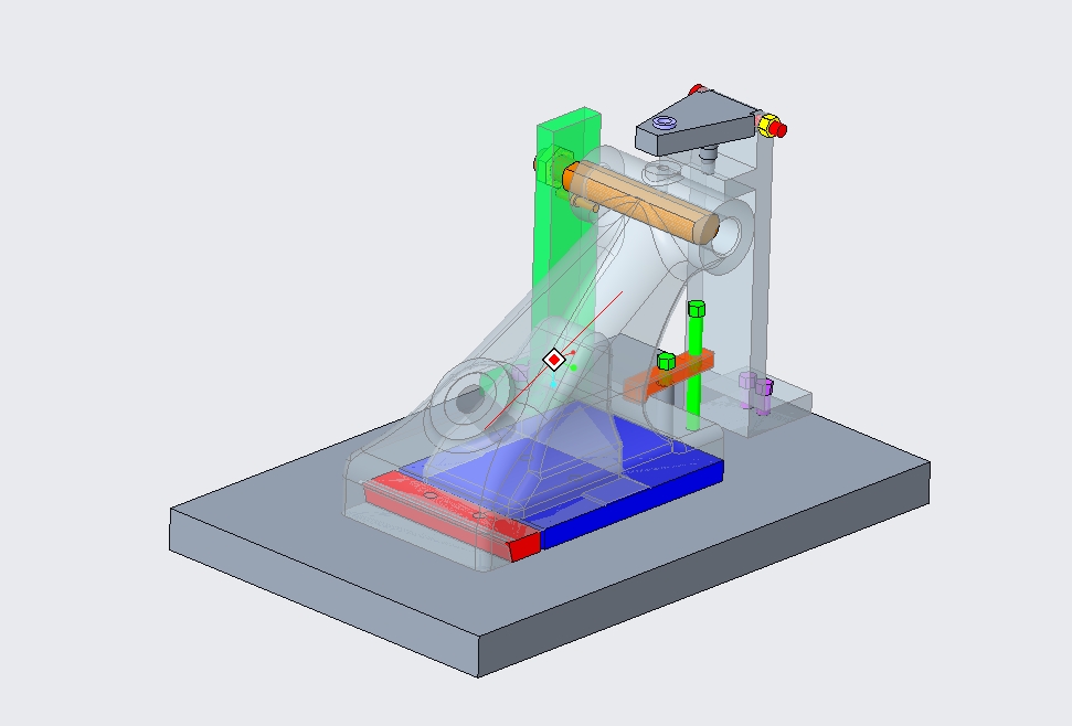 尾座体的钻M6螺纹底孔夹具设计及加工工艺三维ProE5.0带参+CAD+说明书