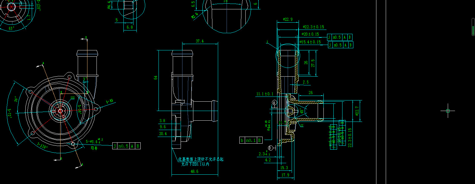 电子水泵CAD