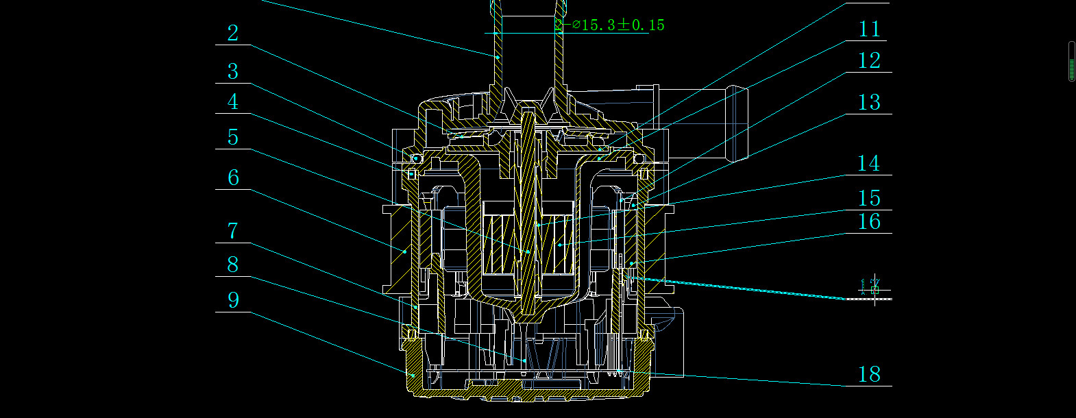 电子水泵CAD