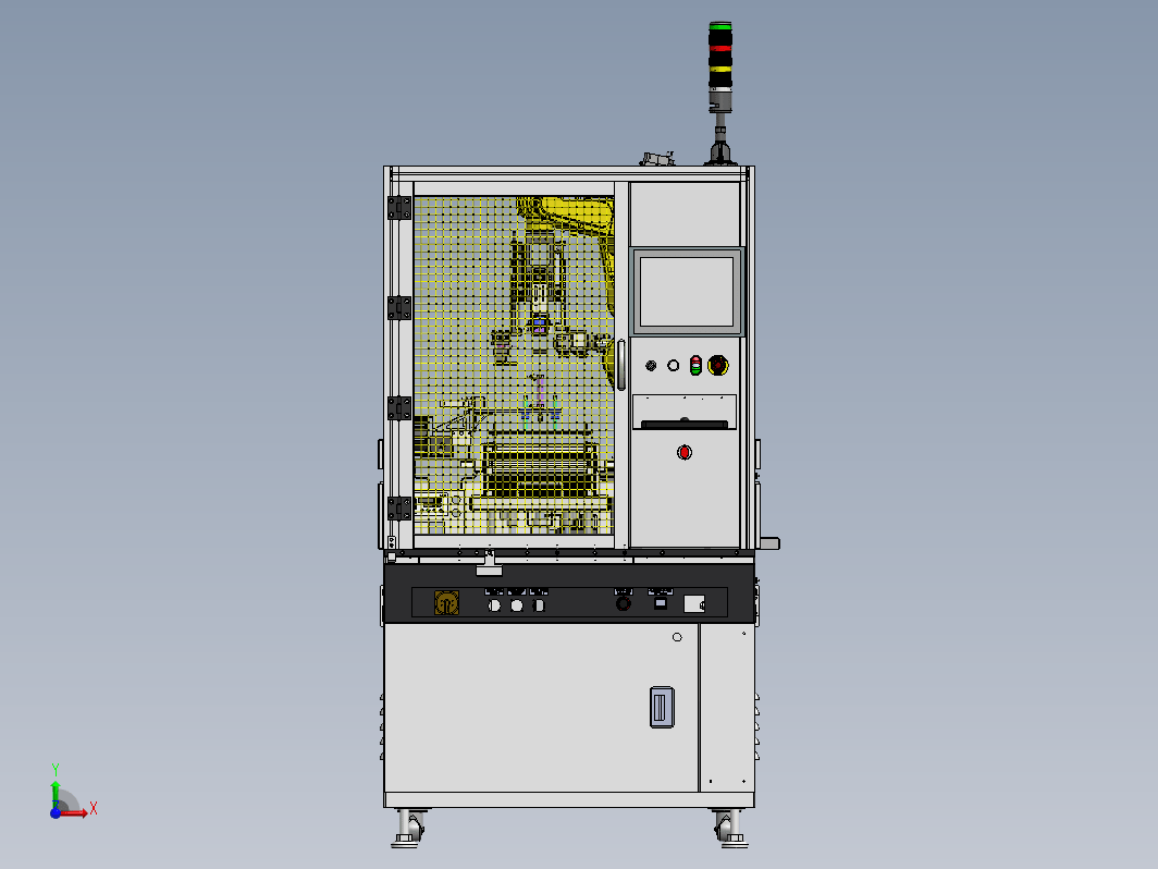 连接器整体组装，机械手完成底壳，PCB板和上盖组装