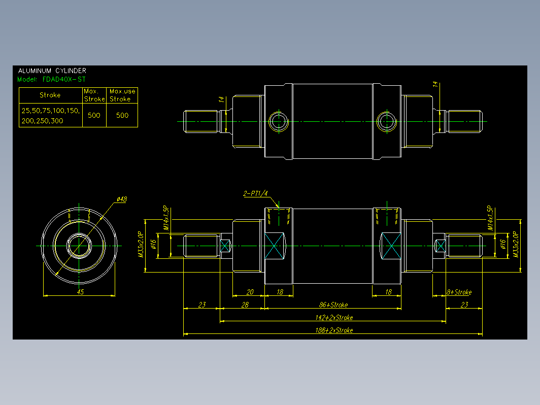 气缸 FDAD40