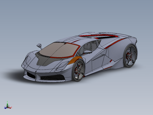 简易Ferrari f90跑车缩略图