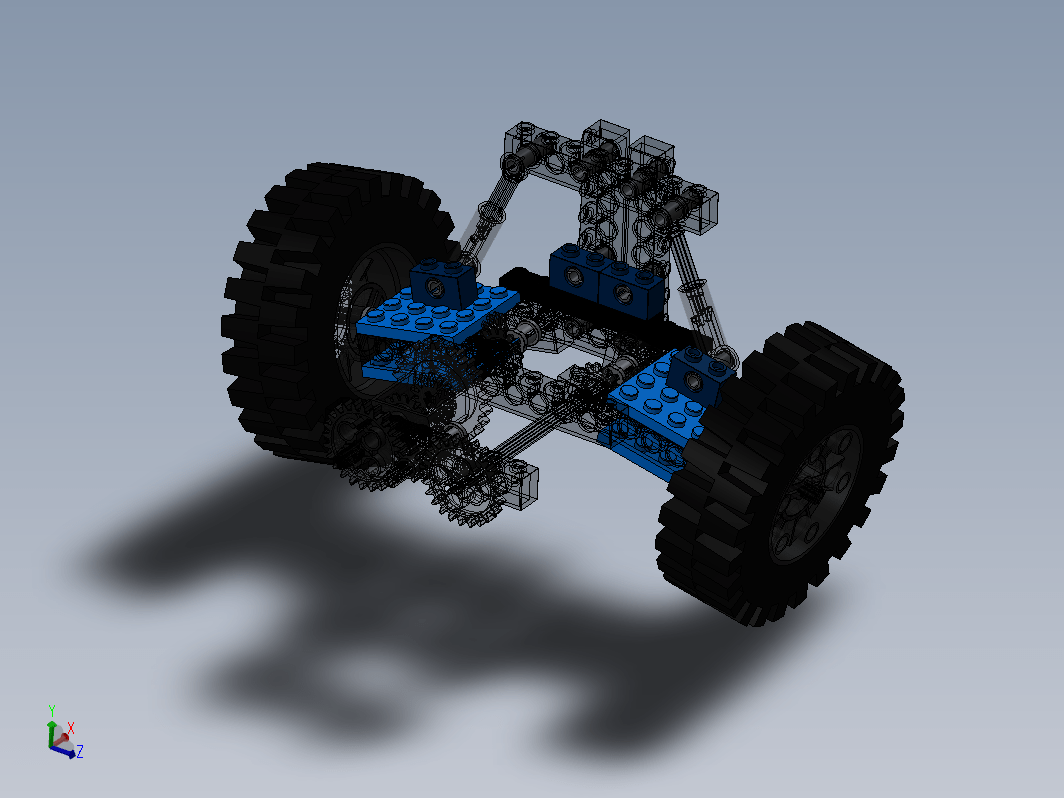 Tatra Lego拼装玩具牵引车