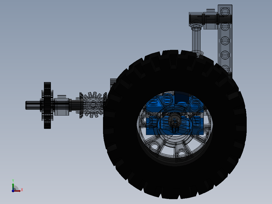 Tatra Lego拼装玩具牵引车