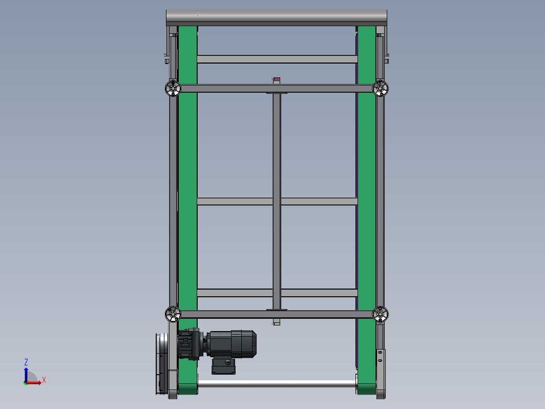 皮带输送线3D+2DCAD+加工件标准件清单BOM