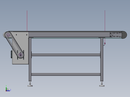 皮带输送线3D+2DCAD+加工件标准件清单BOM缩略图